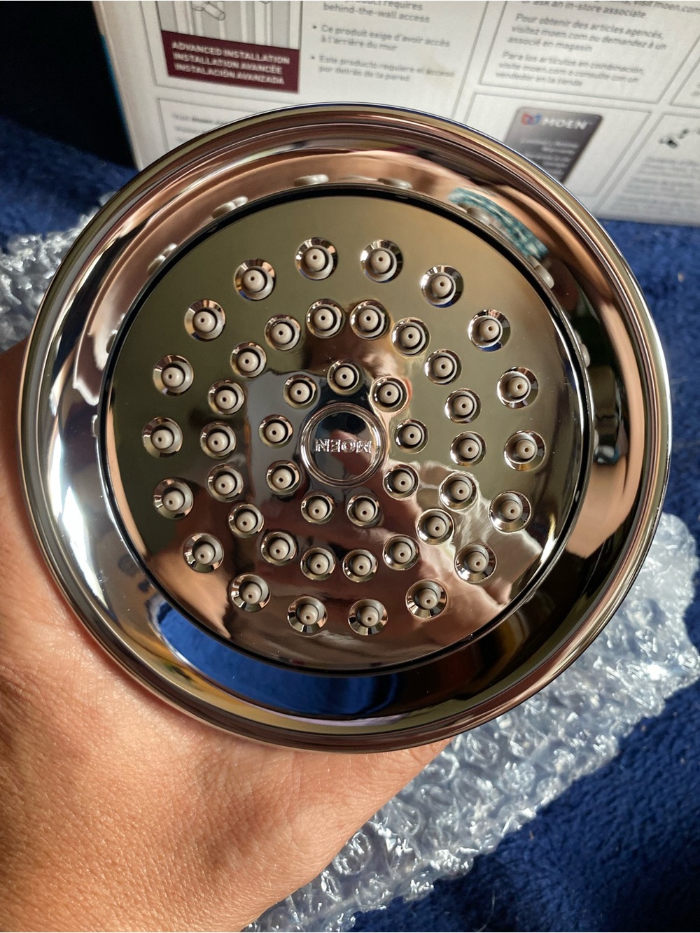 Moen Chrome Finish Round Multi-Function Showerhead